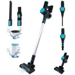 VETTA Lightweight Cordless Stick Vacuum Cleaner With Washable HEPA Filter And 2,200 MAh Battery -Baxton Studio Shop GUEST 82c81fa4 b298 4891 a8c2 414281466859
