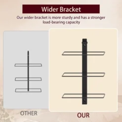 Itopfox 12 Bottle Wall-Mounted Wine Rack, Detachable Storage Organizer Used As One Or Four, DIY Wall Hanging Bottle Holder For Dining Room, Bar -Baxton Studio Shop GUEST 834cb1f6 eded 41d7 990d 94688298ce97