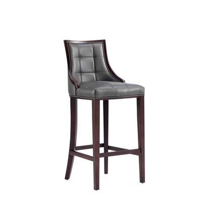 Fifth Avenue Upholstered Beech Wood Faux Leather Barstool - Manhattan Comfort 10 Fifth Avenue Upholstered Beech Wood Faux Leather Barstool - Manhattan Comfort - Image 10