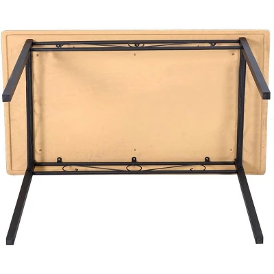 Costway 47'' Dining Table Modern Rectangular Kitchen With Spacious Tabletop & Steel Legs 4 Costway 47'' Dining Table Modern Rectangular Kitchen With Spacious Tabletop & Steel Legs - Image 4