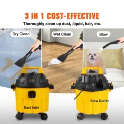 VEVOR Wet Dry Vac, 2.6 Gallon, 2.5 Peak HP, 3 In 1 Portable Shop Vacuum With Blowing Function, Perfect For Cleaning Floor, Upholstery, Gap, Car 11 VEVOR Wet Dry Vac, 2.6 Gallon, 2.5 Peak HP, 3 In 1 Portable Shop Vacuum With Blowing Function, Perfect For Cleaning Floor, Upholstery, Gap, Car -Baxton Studio Shop GUEST 8360ca68 db37 4951 a5bc 6ff51621879a