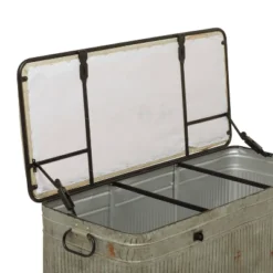 Farmhouse Upholstered Metal Storage Bench - Olivia & May -Baxton Studio Shop GUEST 83d89558 ec15 4945 9543 77aa4fba8023