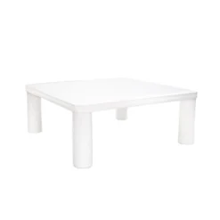 33.5" Modern Square Coffee Table, Wooden End Table, Accent Coffee Table Nightstands For Living Room Bedroom Office White -Baxton Studio Shop GUEST 83f92916 f998 41e5 bde6 0e64ed3ba78e