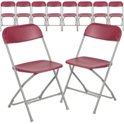 Emma And Oliver Set Of 10 Stackable Folding Plastic Chairs - 650 LB Weight Capacity 31 Emma And Oliver Set Of 10 Stackable Folding Plastic Chairs - 650 LB Weight Capacity -Baxton Studio Shop GUEST 8428e508 9628 43fa be4f e499b813743e