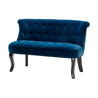 Jane 47" Velvet Button-tufted And Wing Back Loveseat Solid Wood And Cabriole Legs For Living Room And Bedroom | ARTFUL LIVING DESIGN 15 Jane 47" Velvet Button-tufted And Wing Back Loveseat Solid Wood And Cabriole Legs For Living Room And Bedroom | ARTFUL LIVING DESIGN - Image 15