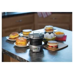 Hamilton Beach Breakfast Sandwich Maker With Timer - Dark Gray - 25478: Nonstick, Cool Touch Handle, 600W, Dishwasher-Safe -Baxton Studio Shop GUEST 8464af4f 57f8 4b4c a930 44222e3e0fbd