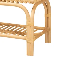 Himari Rattan Accent Bench Natural Brown - Baxton Studio: Handcrafted, Entryway, Bedroom, Shelf Storage -Baxton Studio Shop GUEST 8538735a 82ad 443d ada9 8f5b26d3bfd4