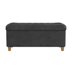 Ainsley Button Tufted Storage Bench Faux Leather - HomePop -Baxton Studio Shop GUEST 853908c1 b410 4666 aed8 b512b86c2880