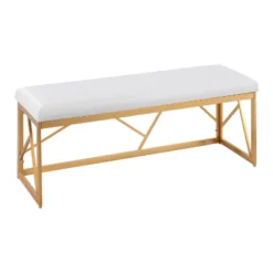 Folia 44" Bench - LumiSource 21 Folia 44" Bench - LumiSource -Baxton Studio Shop GUEST 854a8e6b b8db 445e afa6 c8590a5f79ee