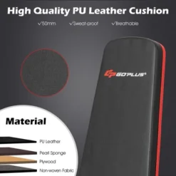 Costway Foldable Weight Bench Multifunctional Dumbbell Gym Bench W/Elastic Ropes -Baxton Studio Shop GUEST 854f4c8d 9ae6 4b02 8351 d41a52fac926