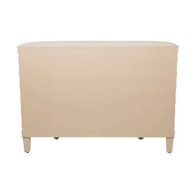 Traditional Carved Wood Curved Cabinet Brown - Olivia & May 2 Traditional Carved Wood Curved Cabinet Brown - Olivia & May - Image 2