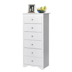 Costway 6 Drawer Chest Dresser Clothes Storage Bedroom Tall Furniture Cabinet -Baxton Studio Shop GUEST 856d6c6a 359d 41d9 9b56 5dba2a16ac09