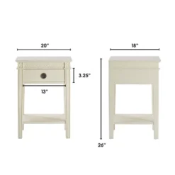 Westport Side Table Antique White - Finch -Baxton Studio Shop GUEST 85dcc231 d0ac 446a a4f3 9ec8ca9c31f2