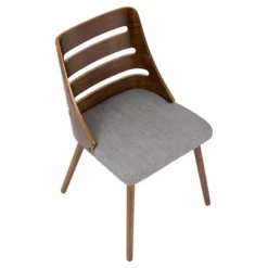Trevi Mid Century Modern Dining Chair - Gray - LumiSource -Baxton Studio Shop GUEST 862902ed aa20 4536 8f3c b6e318e88dc1