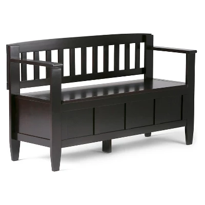 48" Riverside Solid Wood Entryway Storage Bench - Wyndenhall 11 48" Riverside Solid Wood Entryway Storage Bench - Wyndenhall - Image 11