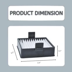 Nispira A32VC04 Vacuum Filter Replacement For Ryobi Hand Vacuum Filter P712 P713 P714K 18V ONE+ HAND VACUUM. 2 Packs