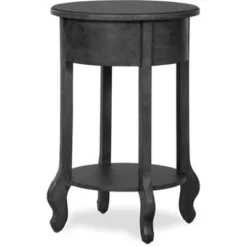 James Round Side Table Dark Gray - Finch -Baxton Studio Shop GUEST 86a12094 d514 4cd7 b7d0 a53f910b4131