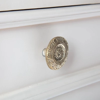 Richards Side Table With 2 Drawers White - Finch 3 Richards Side Table With 2 Drawers White - Finch - Image 3