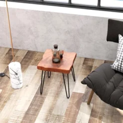 Costway Square End Table Accent Side Table Reclaimed Teak Wood Plant Stand Patio Rustic 13 Costway Square End Table Accent Side Table Reclaimed Teak Wood Plant Stand Patio Rustic -Baxton Studio Shop GUEST 8734983e e6a6 4408 a970 03a8c631e6f6