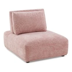 HOMES: Inside + Out 5pc Povoa 159" Modular Curved Sectional Sofa Modern Chenille With Extendable Backrest Pink -Baxton Studio Shop GUEST 874168b4 d08b 4a08 8716 c6c60b04a947