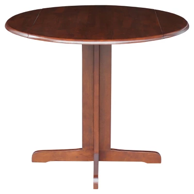 Oval 36" Dual Drop Leaf Table - International Concepts 4 Oval 36" Dual Drop Leaf Table - International Concepts - Image 4