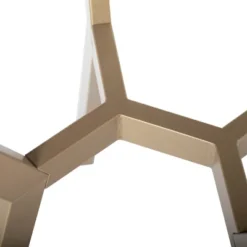 24" Architect Round End Table Gold/Clear Glass - Studio Designs Home -Baxton Studio Shop GUEST 879c9cd3 bf2f 45a6 a52c 97f4fd702526