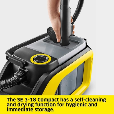 Karcher Kärcher SE 3-18 Compact Cordless Carpet Cleaner, Upholstery, Spot Cleaner, Extractor, Tool Only 6 Karcher Kärcher SE 3-18 Compact Cordless Carpet Cleaner, Upholstery, Spot Cleaner, Extractor, Tool Only - Image 6