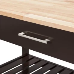 Yaheetech Rolling Kitchen Island Microwave Oven Stand With 3 Shelves And Worktop -Baxton Studio Shop GUEST 87eb7744 5766 43ea 9f7f 73512b5f37f3