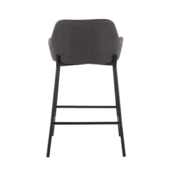 Set Of 2 Daniella Metal/Polyester Counter Height Barstools - LumiSource 18 Set Of 2 Daniella Metal/Polyester Counter Height Barstools - LumiSource -Baxton Studio Shop GUEST 87f45677 69a6 4034 926a f955f5838aad