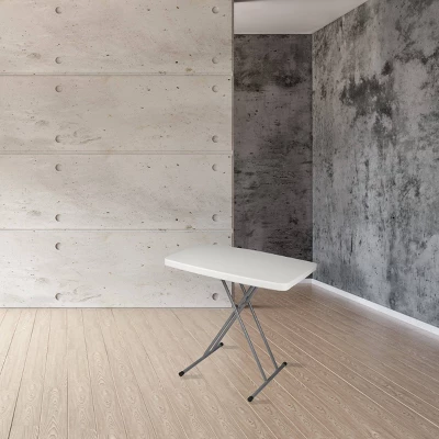 20"x30" Height Adjustable Personal Folding Card Table Speckled Gray - Hampden Furnishings 6 20"x30" Height Adjustable Personal Folding Card Table Speckled Gray - Hampden Furnishings - Image 6