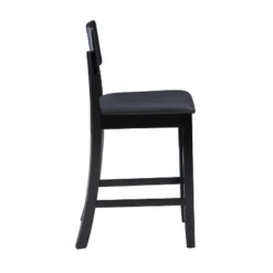Torino Contemporary 24" Counter Height Barstool Hardwood/Black - Linon -Baxton Studio Shop GUEST 883f8ba4 7c26 4913 afbf b4db0c28404b
