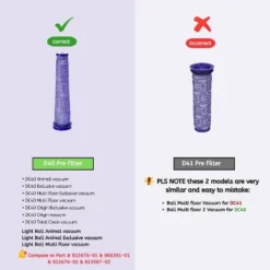 Nispira Pre-Motor Filters Replacement Kit Compatible With Dyson DC40 Light/Slim Ball Animal Multi Floor, Compare To Part #923587-02, 3 Packs 9 Nispira Pre-Motor Filters Replacement Kit Compatible With Dyson DC40 Light/Slim Ball Animal Multi Floor, Compare To Part #923587-02, 3 Packs -Baxton Studio Shop GUEST 884d72ad d7a2 4180 8546 d25754342b07 1