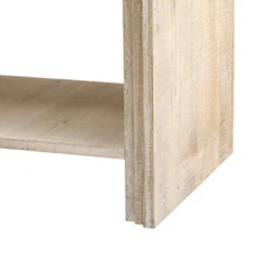 Elegant Console Table With Woven Wood Slats And Solid Wood Veneer, Versatile Entryway Table Sofa Table For Hallway, Living Room - ModernLuxe -Baxton Studio Shop GUEST 8870b6eb b776 41d1 b67f 9bb70558d8ee