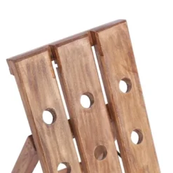VidaXL Solid Reclaimed Wood Wine Rack - Rustic, Handmade, Holds 15 Bottles, Space-Saving Foldaway Design, Durable And Easy To Use -Baxton Studio Shop GUEST 88972df2 9728 4051 a32f 8260a7f8766e