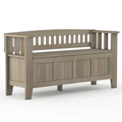 Normandy Solid Wood Entryway Storage Bench - Wyndenhall -Baxton Studio Shop GUEST 889be73d f682 455c 82f6 9a72e9844e0d