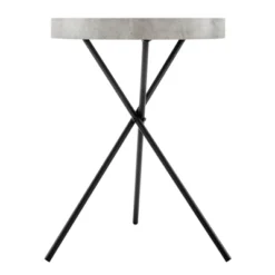 17.6" Round 3 Legged Industrial Style Side Table Cement - Danya B. 34 17.6" Round 3 Legged Industrial Style Side Table Cement - Danya B. -Baxton Studio Shop GUEST 889eae3e 7f72 4ea8 9ced 1169dd18274d