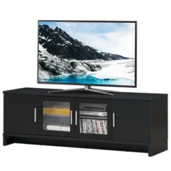 Costway TV Stand Media Entertainment Center For TV's Up To 70'' W/ Storage Cabinet -Baxton Studio Shop GUEST 88b6751a a276 4539 8caf d4ebff9f95b8