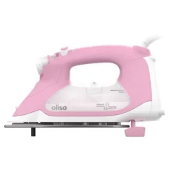 Oliso ProPlus Smart Iron Pink: Ceramic Sole Plate, Automatic Shut-Off, 1800W, Comfort-Grip, Vertical Steam, Anti-Drip -Baxton Studio Shop GUEST 88d36c1b 6477 491a 9914 55ecb3640f57