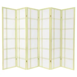 6 Ft. Tall Double Cross Shoji Screen 6 Panels - Oriental Furniture -Baxton Studio Shop GUEST 89922761 c3d5 4059 9140 4a388b07a55c