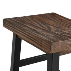 26" Pomona Reclaimed Wood Counter Height Barstool With Metal Legs Brown - Alaterre Furniture -Baxton Studio Shop GUEST 899b9abb 0d67 4f9a af64 fba03c1f5e61