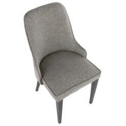 Set Of 2 Nueva Contemporary Dining Accent Chair Gray - LumiSource -Baxton Studio Shop GUEST 89b7a537 4109 4af6 adad a49dc516c820