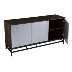Spilscar Contemporary Storage Cabinet Brown With Silver - Aiden Lane -Baxton Studio Shop GUEST 89d22217 a139 4da4 a3d3 7ceb3ac5fae2