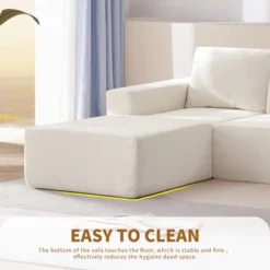 110"W Modular U-Shaped Sectional Sofa, Luxury Chenille Upholstered Foam-Filled Floor Couch Set - ModernLuxe -Baxton Studio Shop GUEST 8a3682c7 abe2 4e44 b91b 35f40512d328