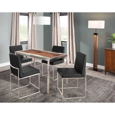 Set Of 2 Fuji High Back Dining Chairs - LumiSource 11 Set Of 2 Fuji High Back Dining Chairs - LumiSource - Image 11