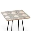 Square Holli Zollinger Playa Diamond Side Table Black/Black - Deny Designs