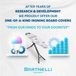 Bartnelli Cotton 54"x15" Ironing Board Cover, Scorch-Resistant, Park & Turbo Zone -Baxton Studio Shop GUEST 8ac8c735 72b4 4793 a9ff 4453bdd90b08