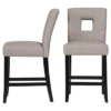 Set Of 2 Phelan Keyhold Counter Height Barstool Smoke - InspireQ