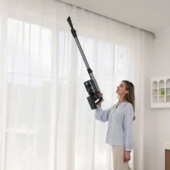 Tineco GO Pet Pro Cordless Stick Vacuum With ZeroTangle Brush Technology Light Blue/Gray GO503: Bagless, 3 Speeds, Multi-Surface -Baxton Studio Shop GUEST 8b2a3e5f 6bf0 4708 aad6 c28b27c53763