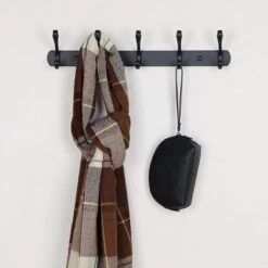 Unique Bargains Coat Rack Wall Mounted - Stainless Steel, Metal Coat Hook Rail For Coat Hat Towel Purse Robes Mudroom Bathroom Entryway, -Baxton Studio Shop GUEST 8bb46132 5bbd 4aad 9ccd d2ad45ad3ab9