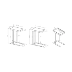 Callander Hidden Storage Height Adjustable Side Table - MiBasics -Baxton Studio Shop GUEST 8bed1b77 62e5 43c4 80a5 38c5d6697a8e